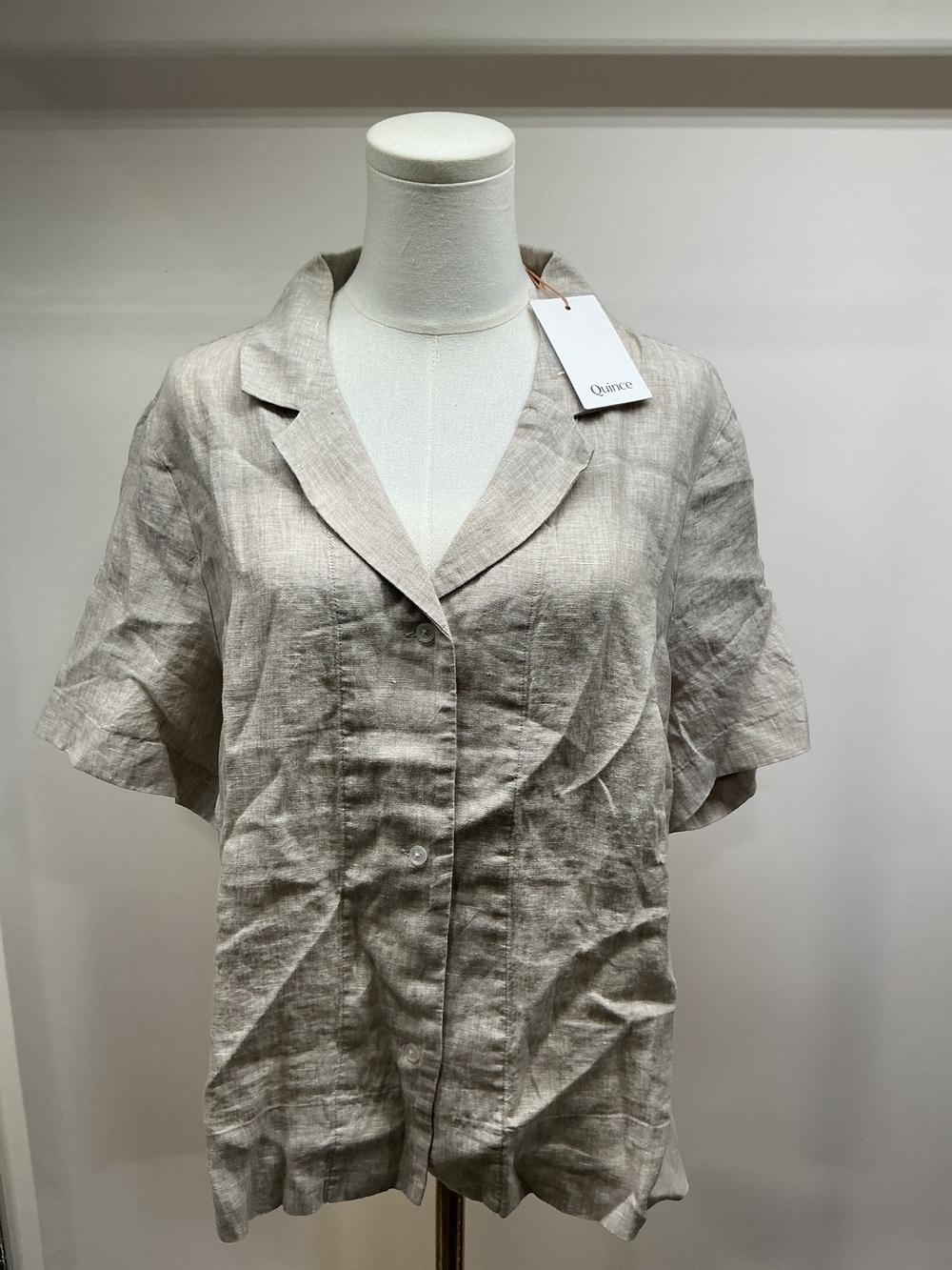 100% European Linen Short Sleeve Shirt